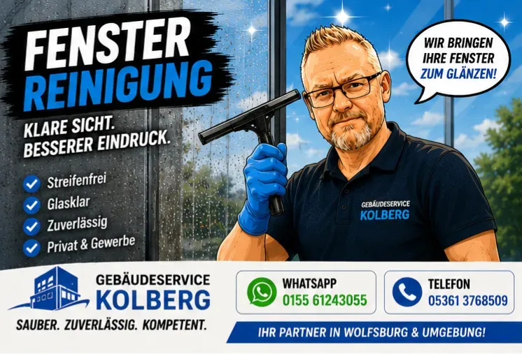 Fensterreinigung Wolfsburg – streifenfreie Fenster und Glasflächen